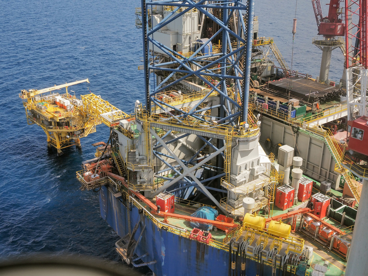 Topaz Driller at sea